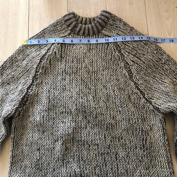 Vintage Holt Renfrew Pure New Wool Cable Knit Sweater Made in England Size L - Picture 3 of 11